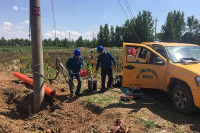 萊陽供電公司對官莊二線的三段高壓電纜進(jìn)行交接試驗