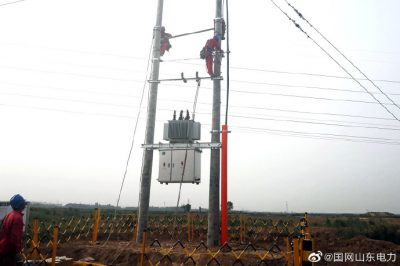 鹽窩鎮(zhèn)養(yǎng)殖示范小區(qū)配電網(wǎng)安裝變壓器3臺，容量共計(jì)1000千伏安