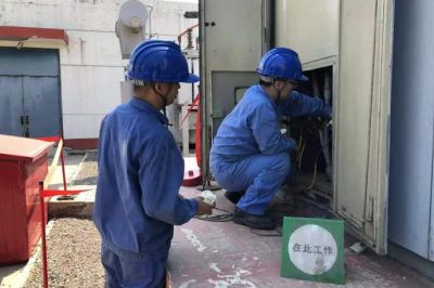 藁城區(qū)供電公司對(duì)35千伏麗陽站進(jìn)行檢修實(shí)驗(yàn)