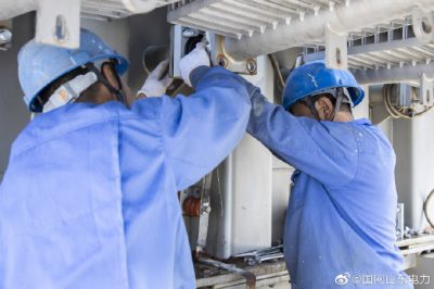 110千伏俚江站1號(hào)主變大修工作順利完工