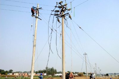 陽(yáng)谷縣供電公司對(duì)十五里元線進(jìn)行升級(jí)改造