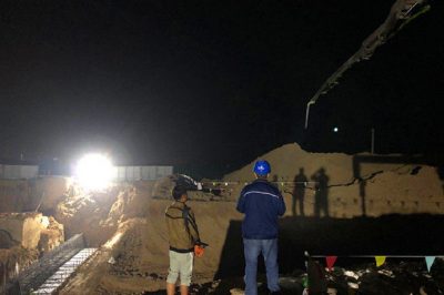 莊谷I線線下修建興渭大道進(jìn)行安全監(jiān)護