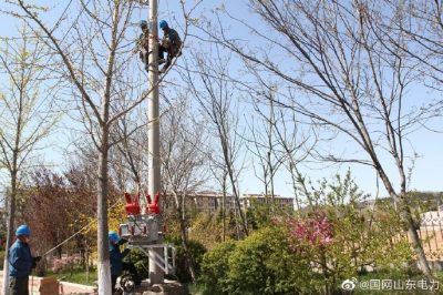 10千伏煙臺線038號桿進(jìn)行線路改造