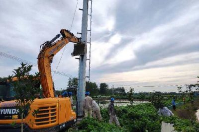 對前鋒鎮(zhèn)張集7號變低壓線路進(jìn)行電網(wǎng)改造