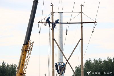 對(duì)35千伏韓孫線5基桿塔進(jìn)行遷移