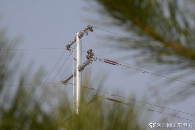 110千伏城閻豐線9號至19號鐵塔導線