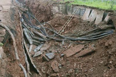 切記：電纜通道 禁止開挖！